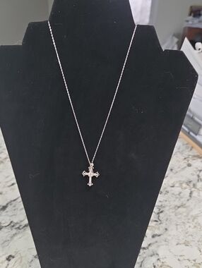 925 Silver Moissanite Cross